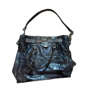 Michael Kors Hamilton Crocodile Limited Addition Grey Leather Purse